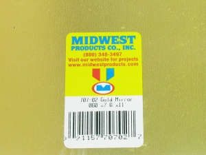707-02 STYRENE MIRROR GOLD .060 (1.52mm) 